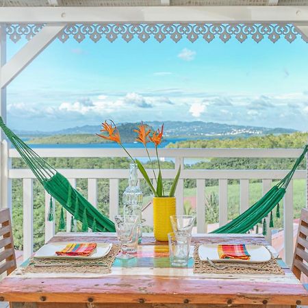 Bungalow Vanille Pacane Vue Mer avec Spa Privé Les Trois-Ilets Esterno foto