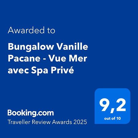 Bungalow Vanille Pacane Vue Mer avec Spa Privé Les Trois-Ilets Esterno foto
