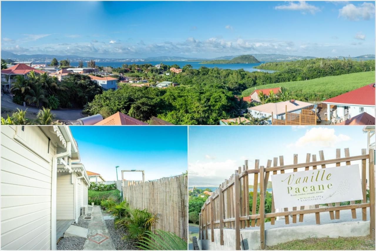 Bungalow Vanille Pacane Vue Mer avec Spa Privé Les Trois-Ilets Esterno foto
