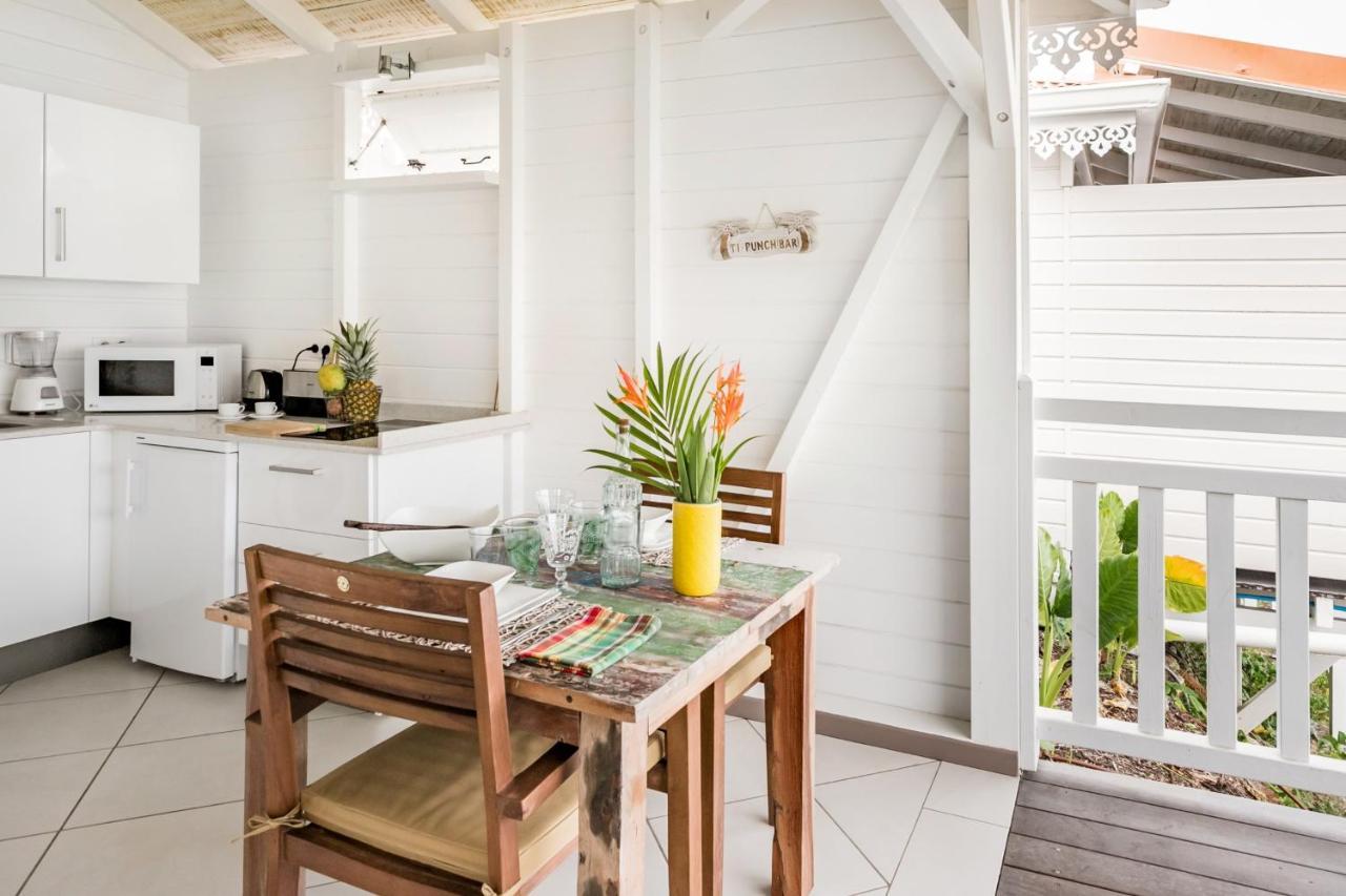 Bungalow Vanille Pacane Vue Mer avec Spa Privé Les Trois-Ilets Esterno foto