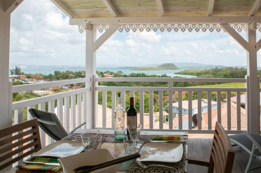 Bungalow Vanille Pacane Vue Mer avec Spa Privé Les Trois-Ilets Esterno foto