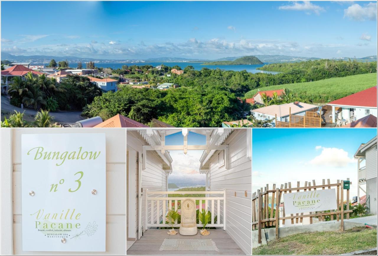 Bungalow Vanille Pacane Vue Mer avec Spa Privé Les Trois-Ilets Esterno foto