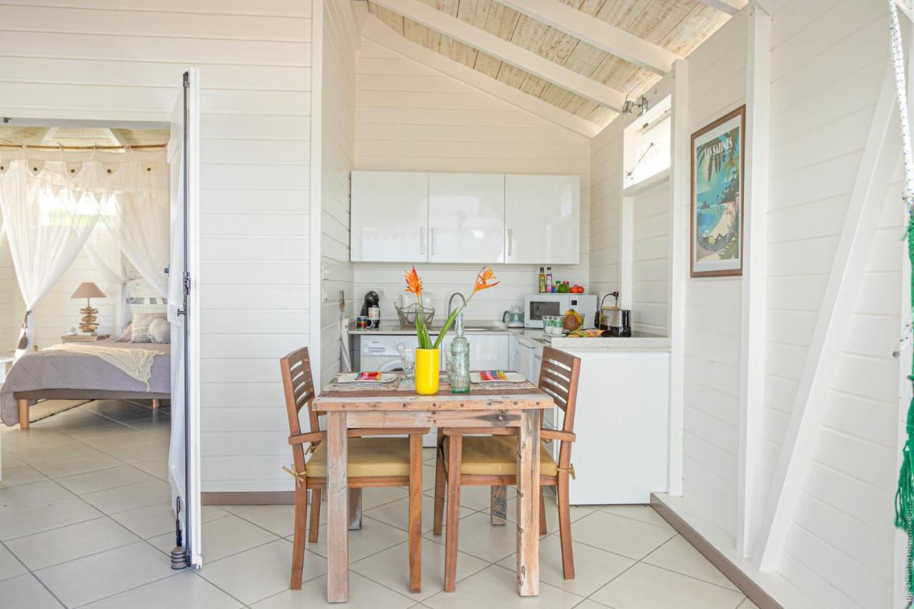 Bungalow Vanille Pacane Vue Mer avec Spa Privé Les Trois-Ilets Esterno foto
